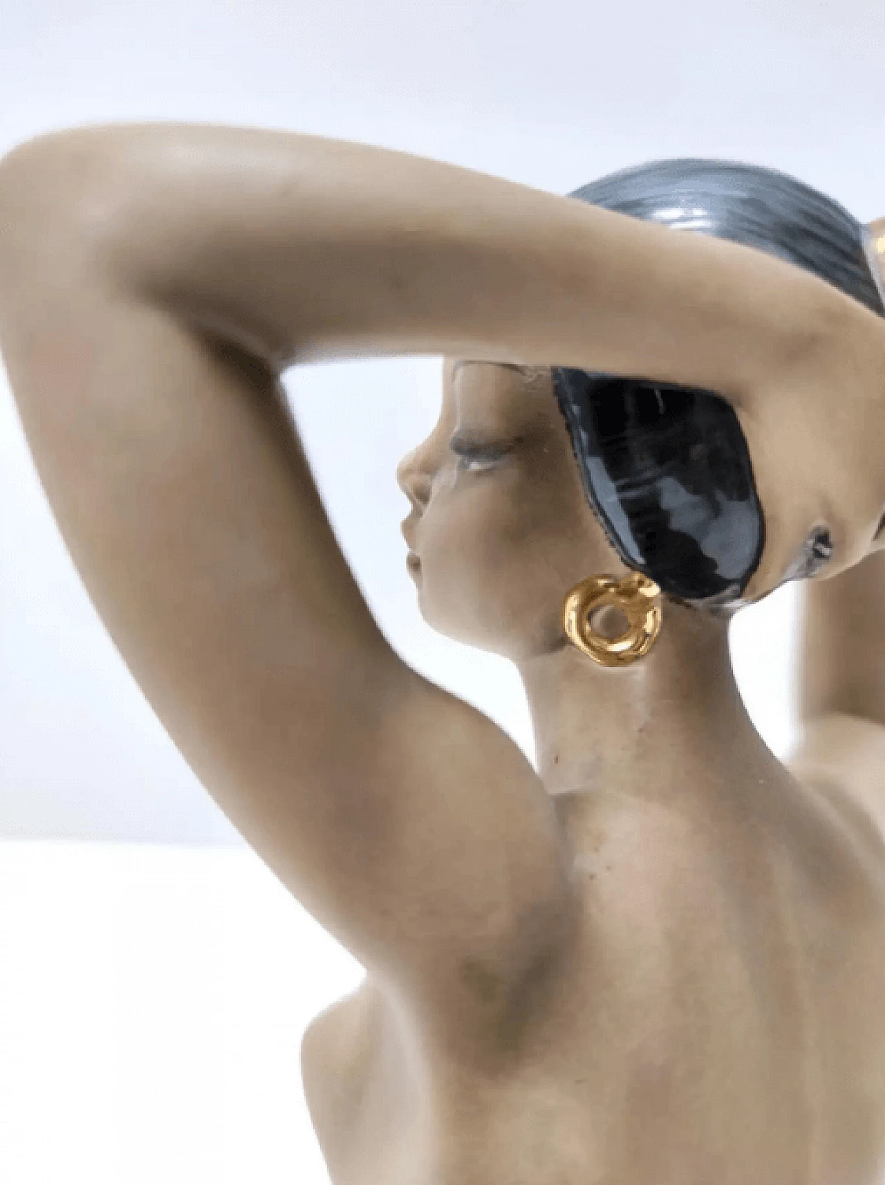 CIA Manna, Samara, female semi-nude ceramic sculpture, 1950s 13