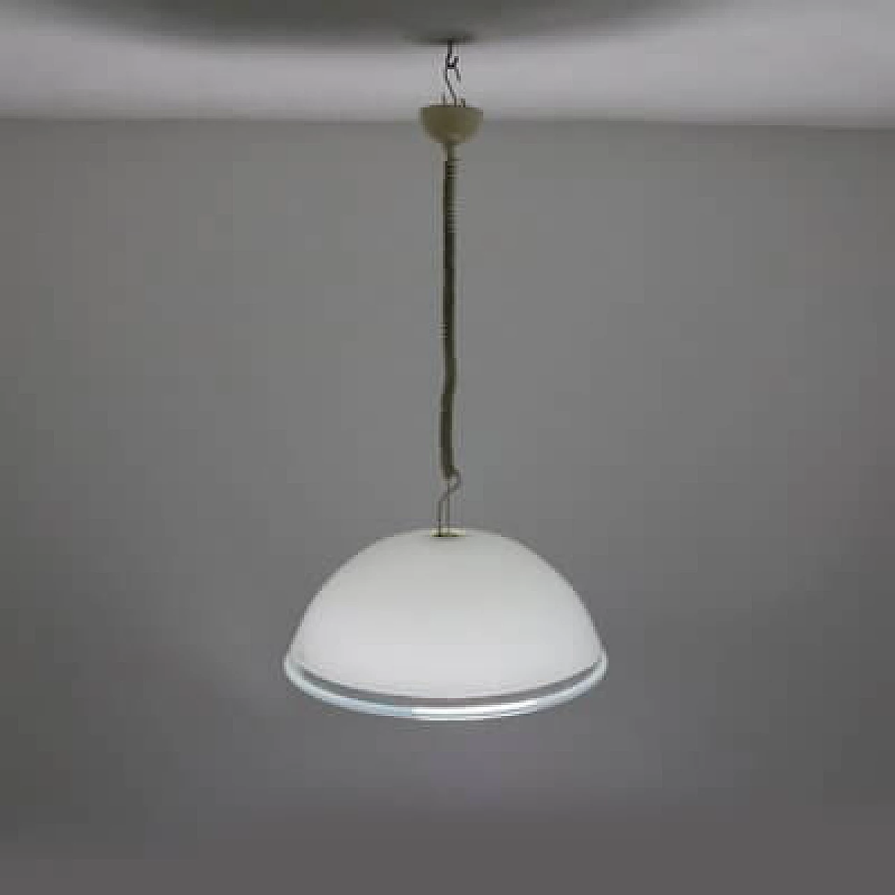 Pair of chandeliers in the style of Leucos, 1970s 3