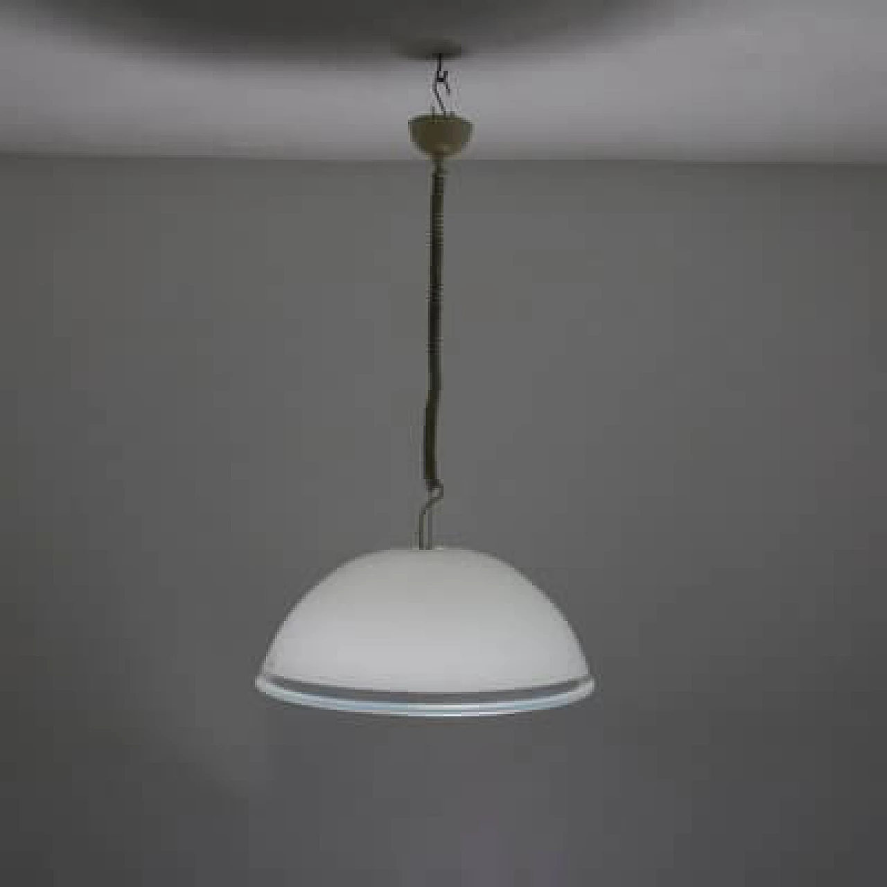 Pair of chandeliers in the style of Leucos, 1970s 4