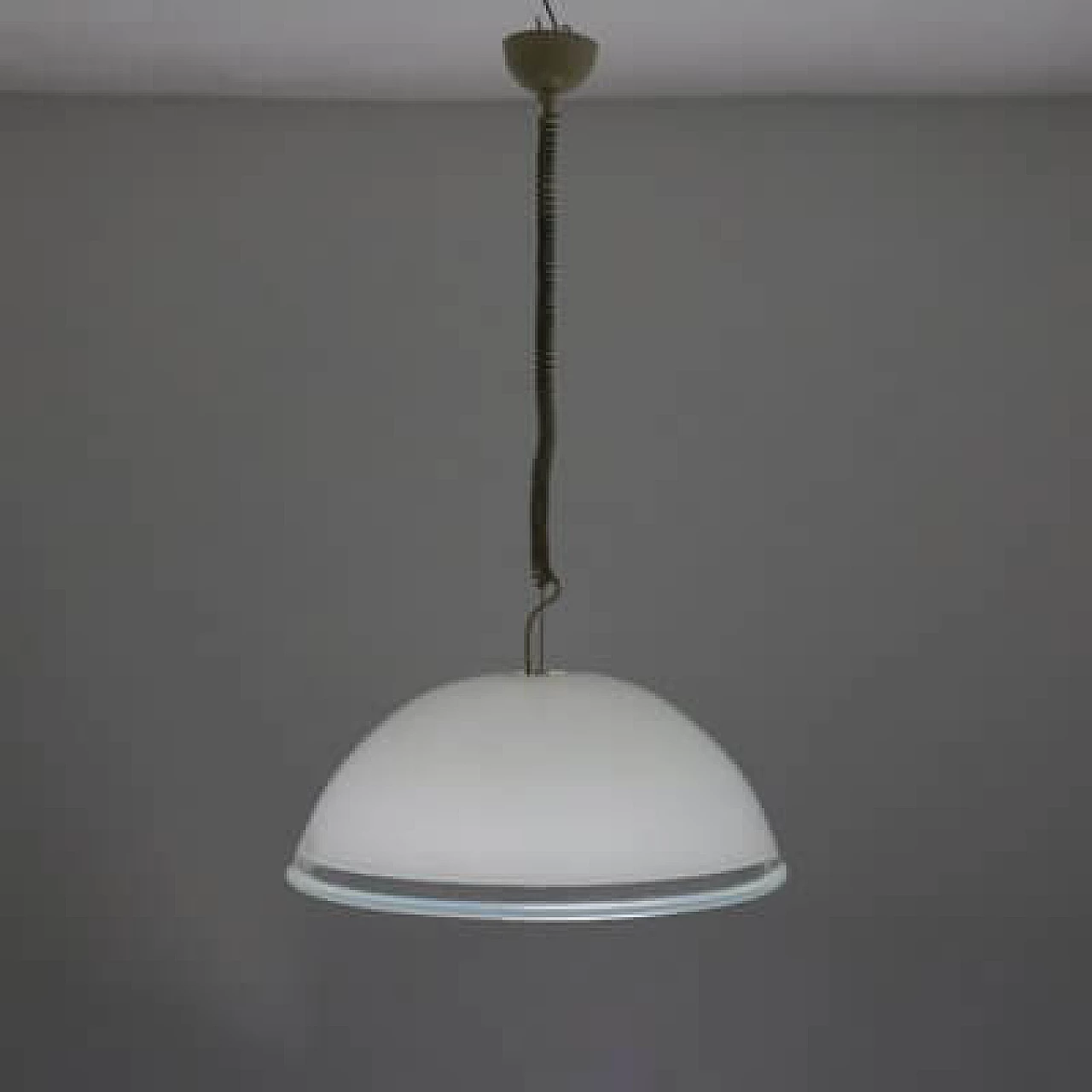 Pair of chandeliers in the style of Leucos, 1970s 5