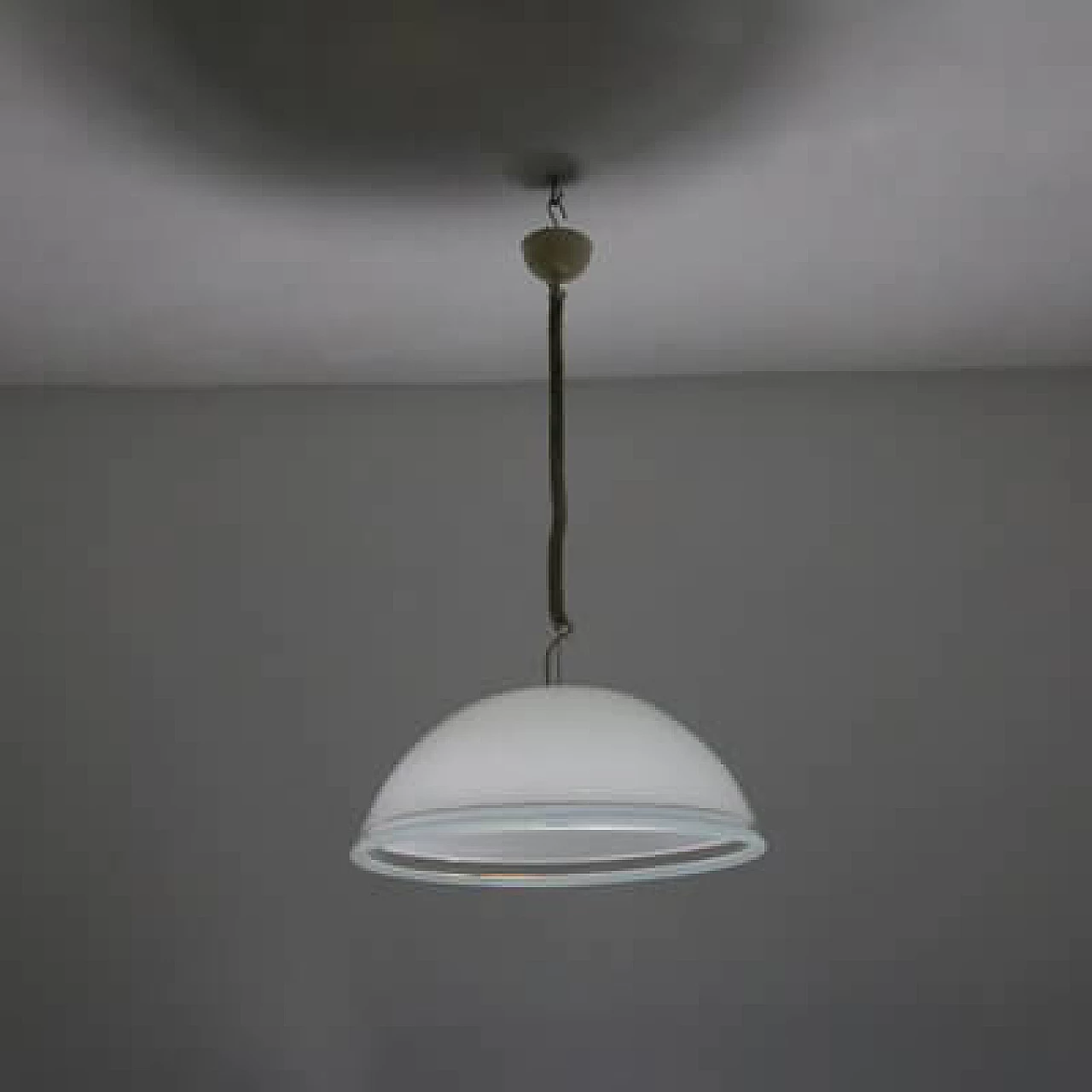 Pair of chandeliers in the style of Leucos, 1970s 6