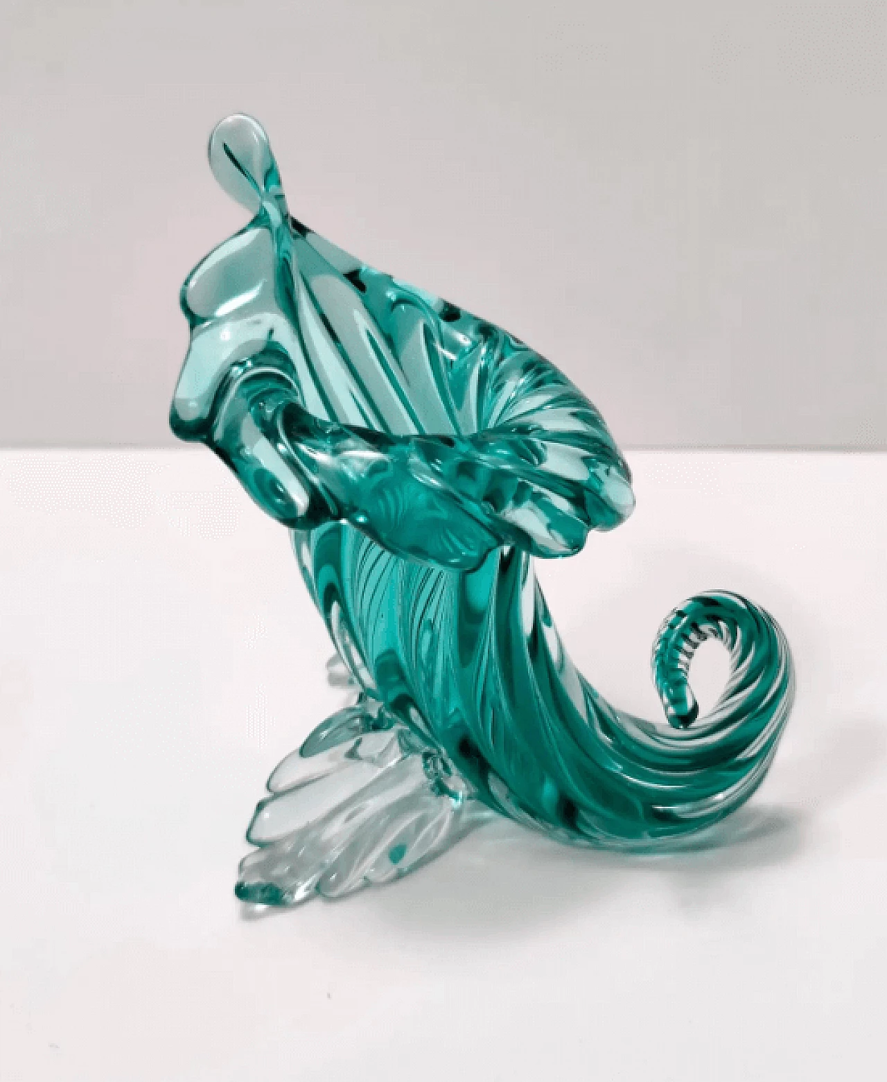 Murano glass cornucopia by Archimede Seguso, 1950s 4