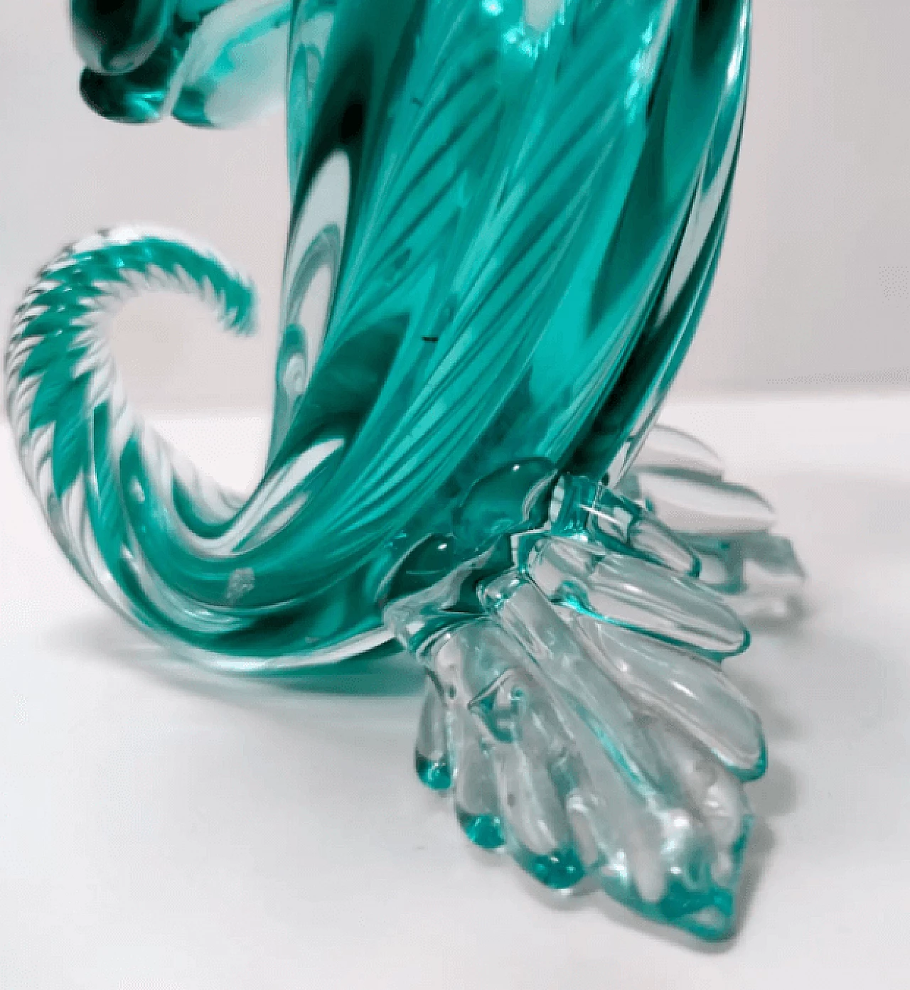 Murano glass cornucopia by Archimede Seguso, 1950s 8