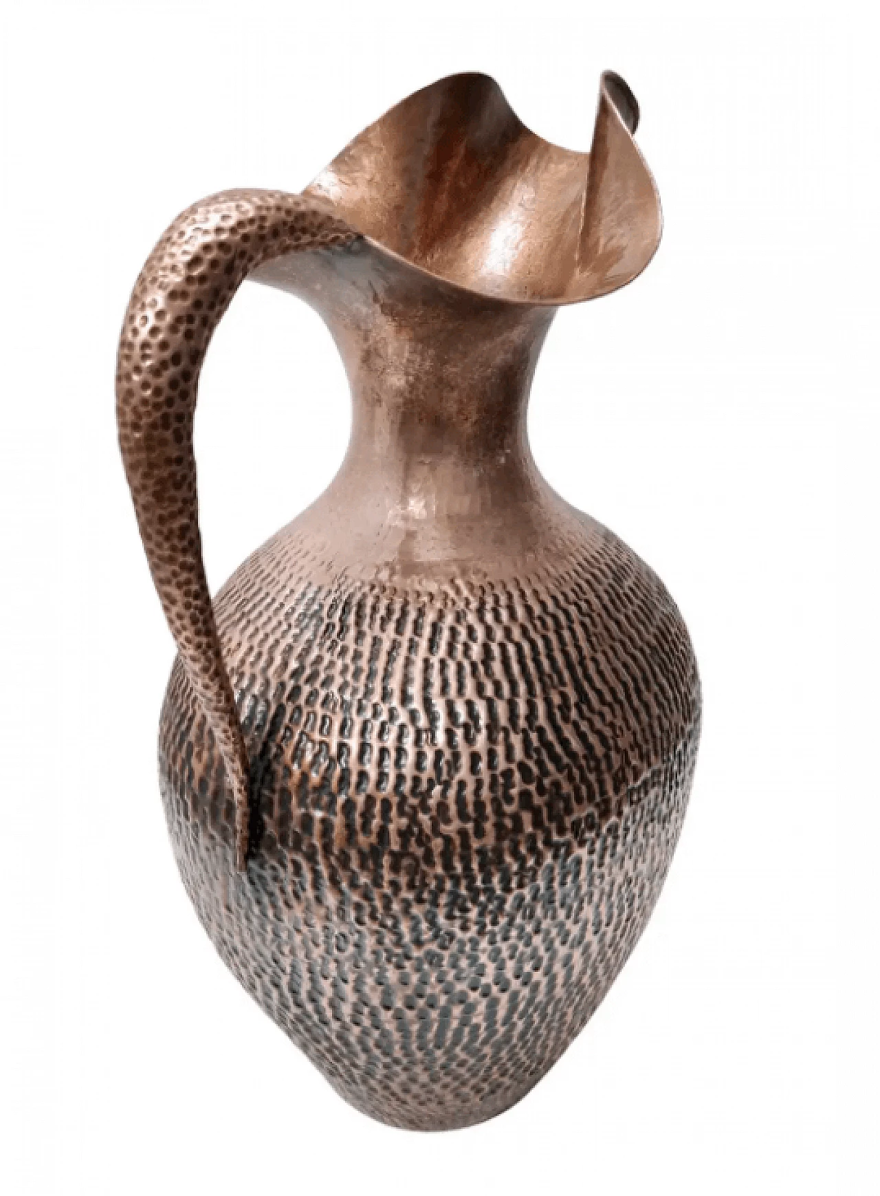 Brocca in rame sbalzato di Egidio Casagrande, anni '50 1