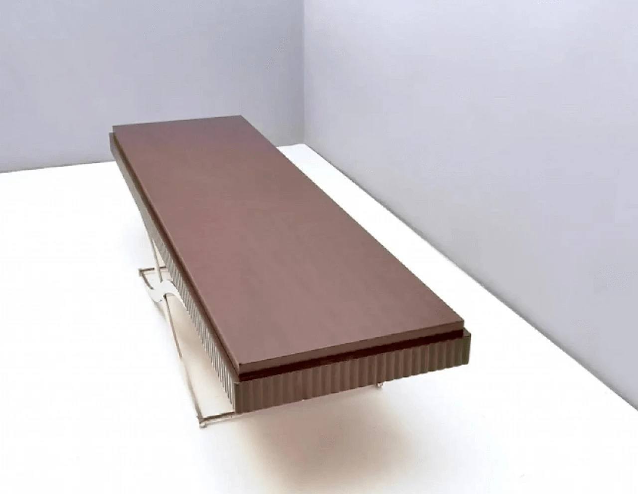 Tavolino d'appoggio in legno e acciaio, 2010 6