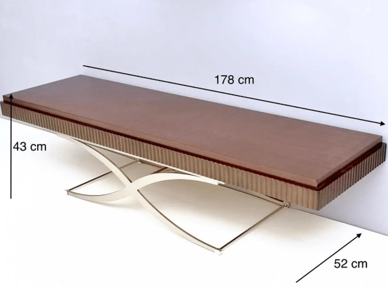 Tavolino d'appoggio in legno e acciaio, 2010 15