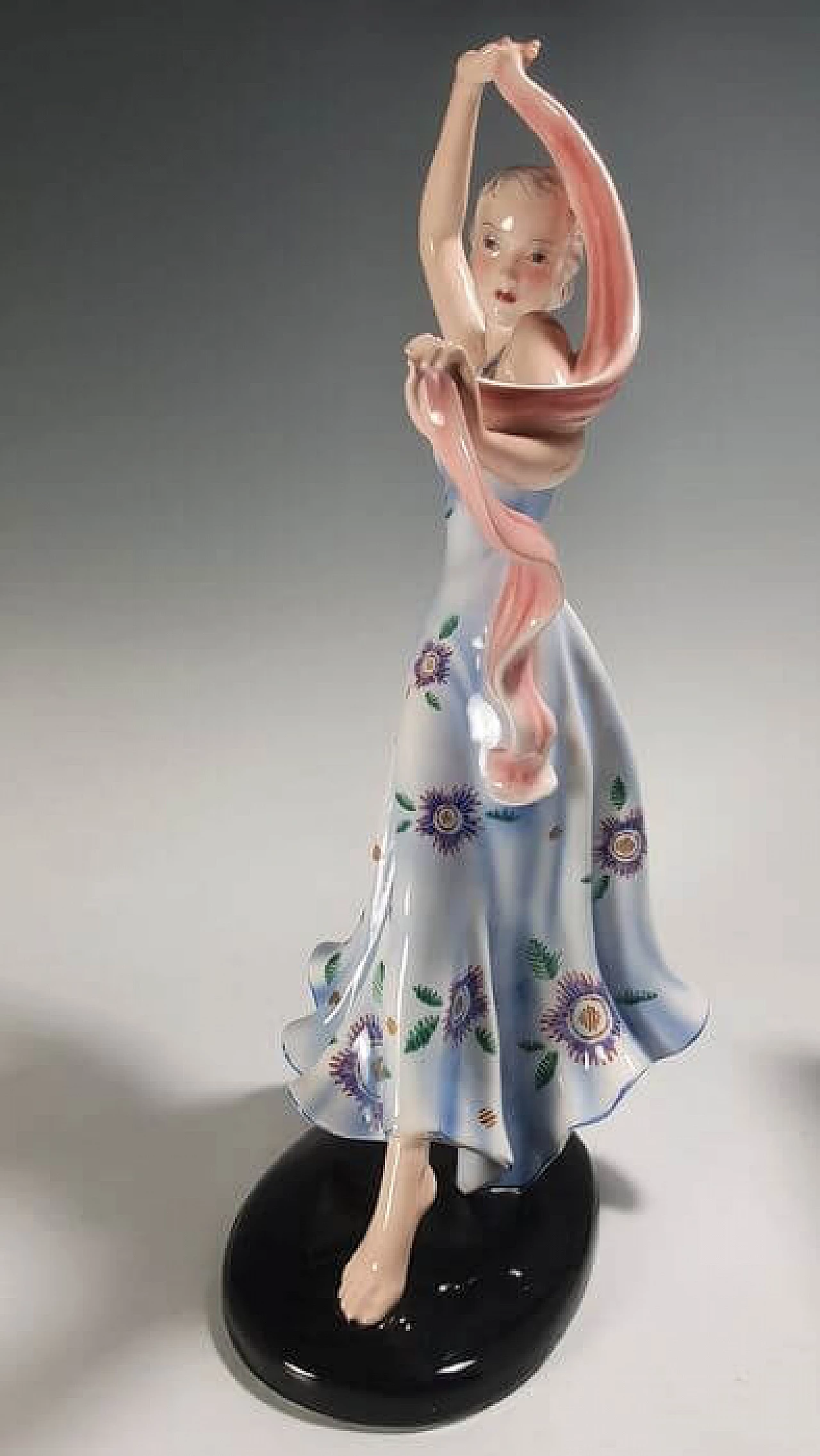 Decorative ceramic sculpture by Goldscheider and Claire Herczeg, 1930s 1