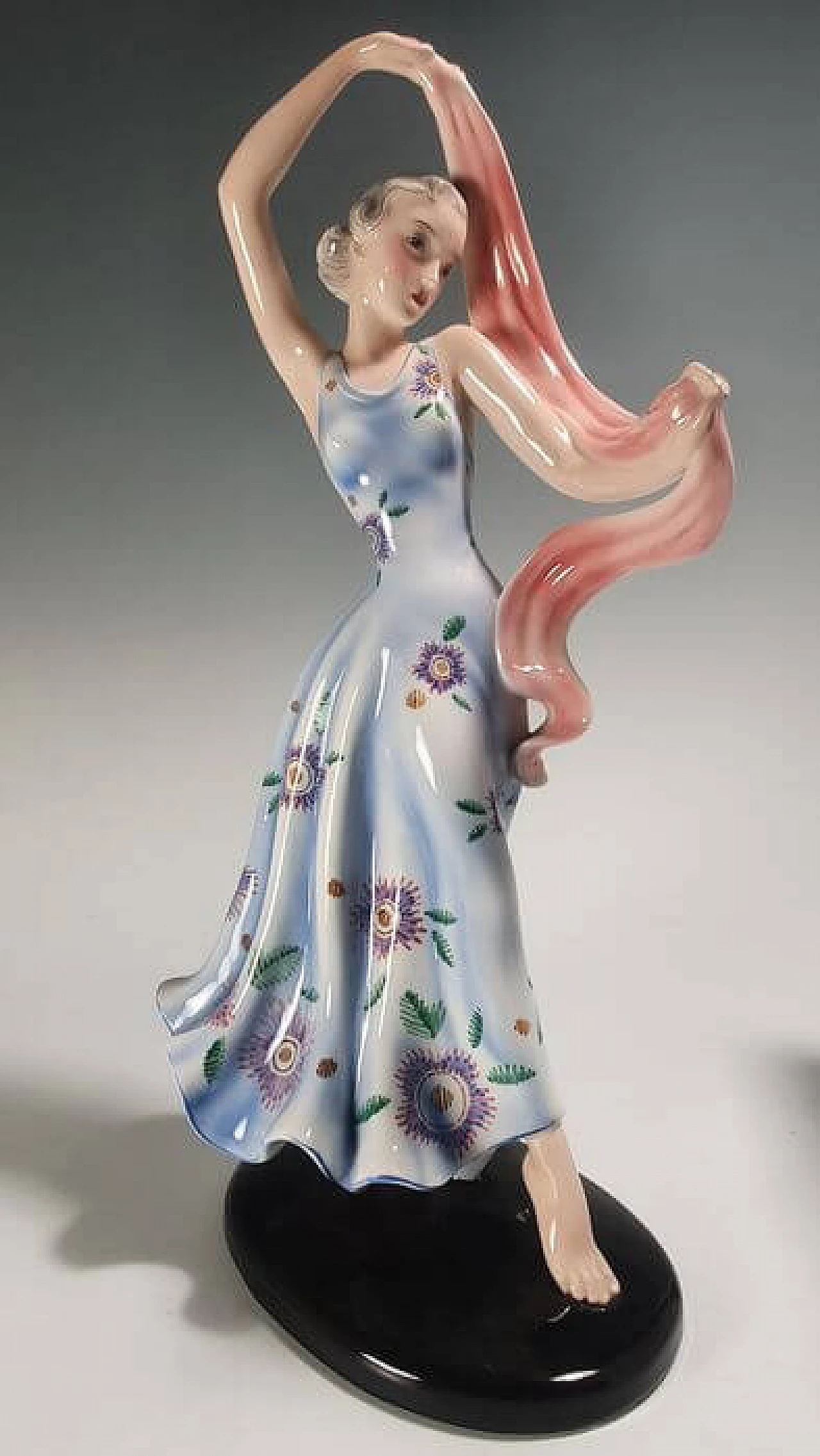 Decorative ceramic sculpture by Goldscheider and Claire Herczeg, 1930s 2