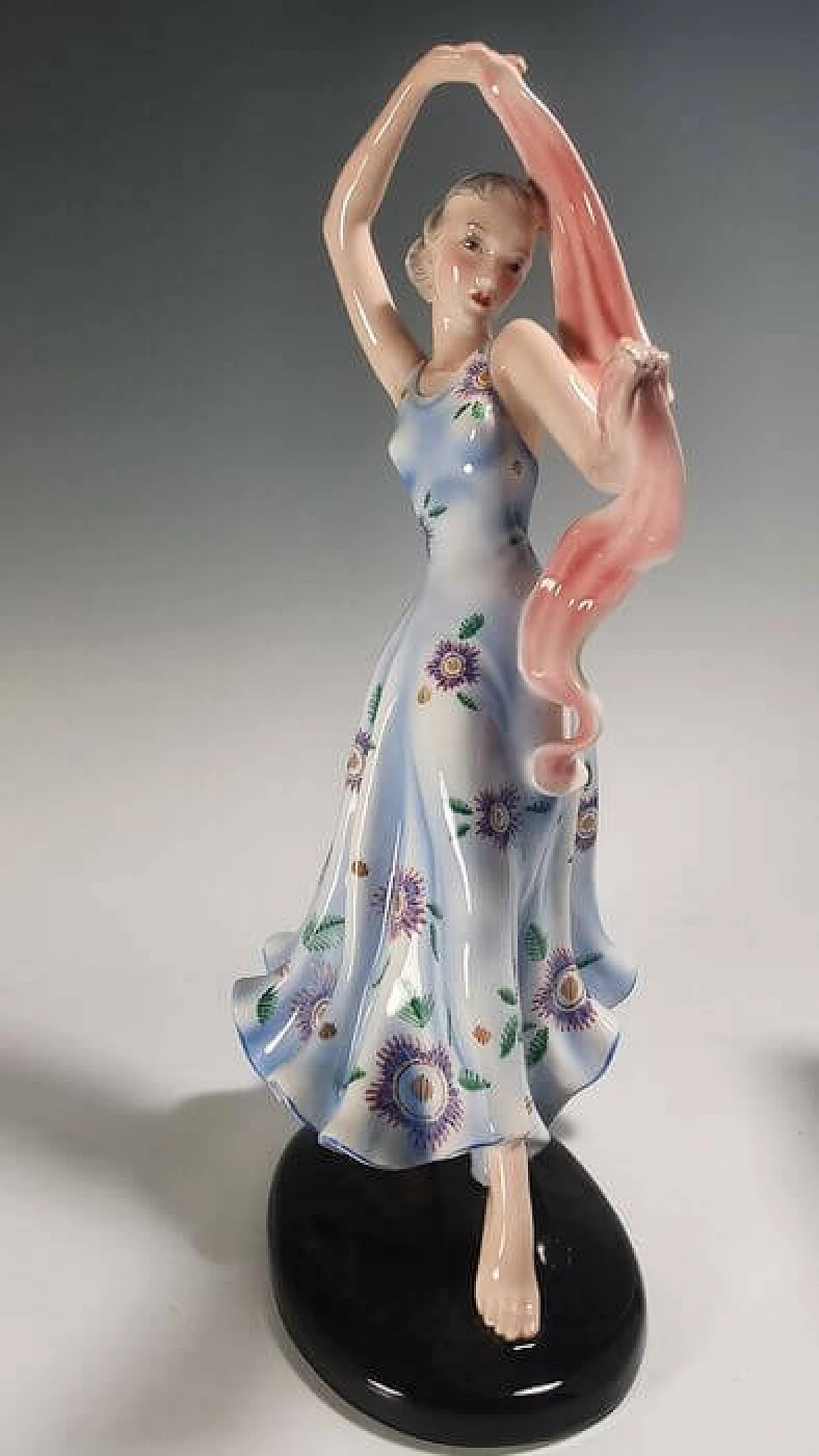 Decorative ceramic sculpture by Goldscheider and Claire Herczeg, 1930s 4