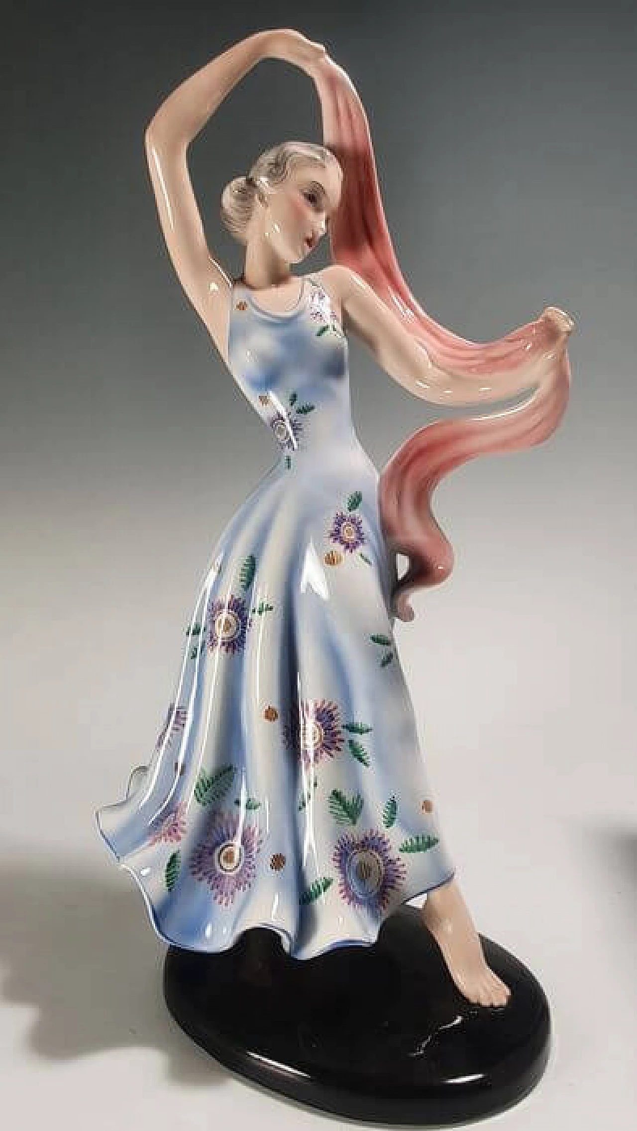 Decorative ceramic sculpture by Goldscheider and Claire Herczeg, 1930s 9