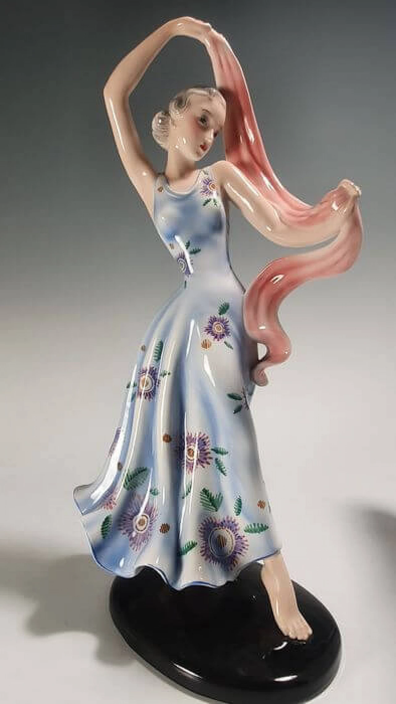 Decorative ceramic sculpture by Goldscheider and Claire Herczeg, 1930s 10