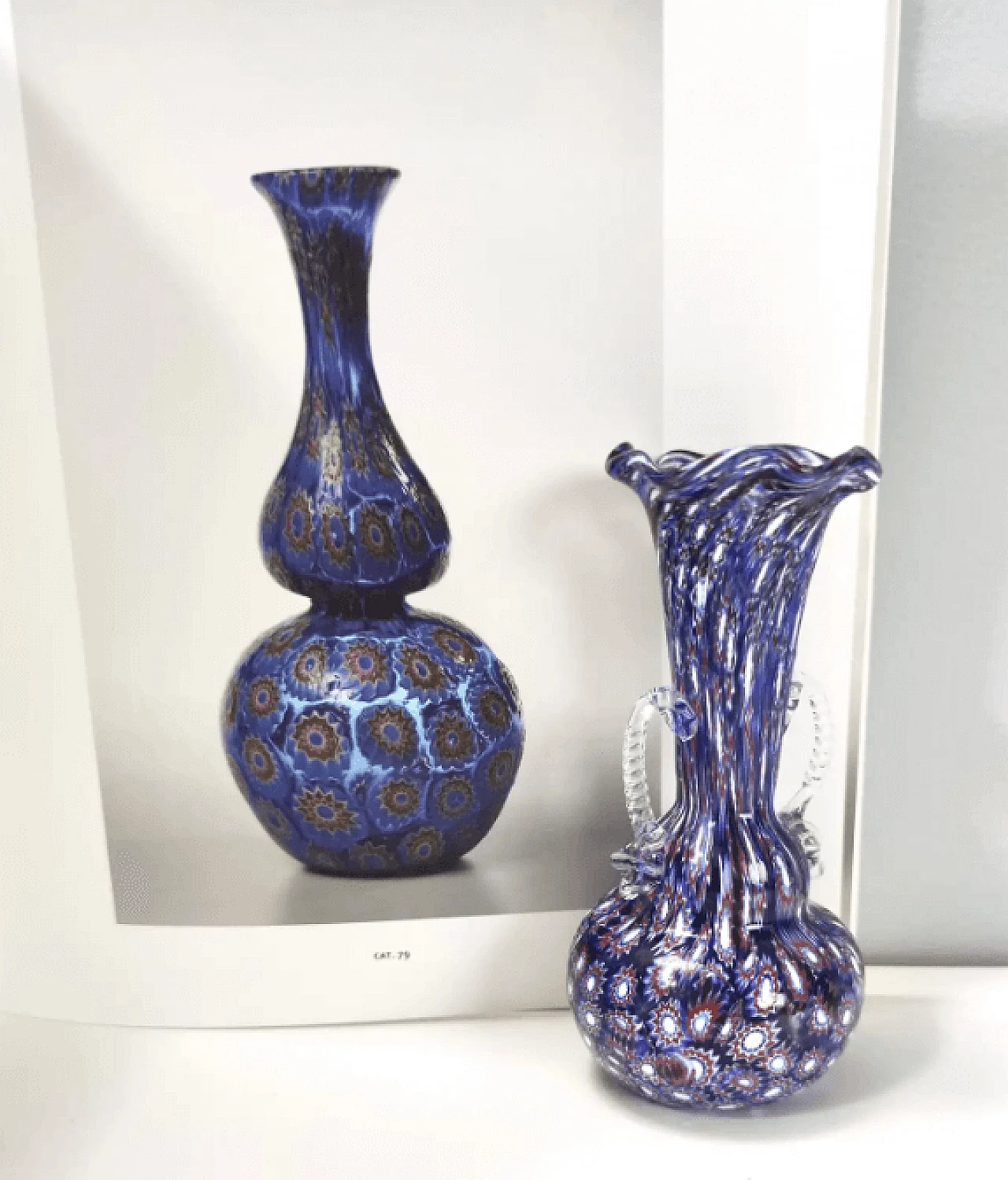 Vaso in vetro di Murano con murrine attribuito a Fratelli Toso, anni '60 4