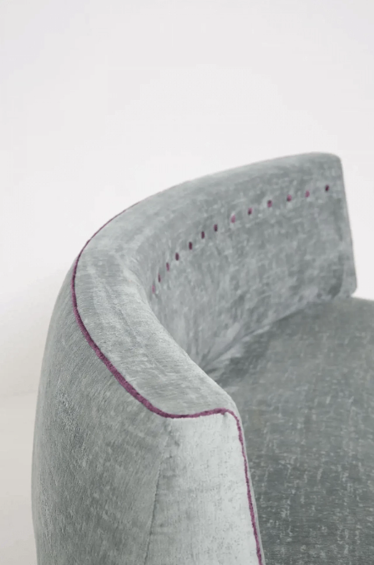 Sofa in light blue and purple velvet by Isa Bergamo, 1950s 5