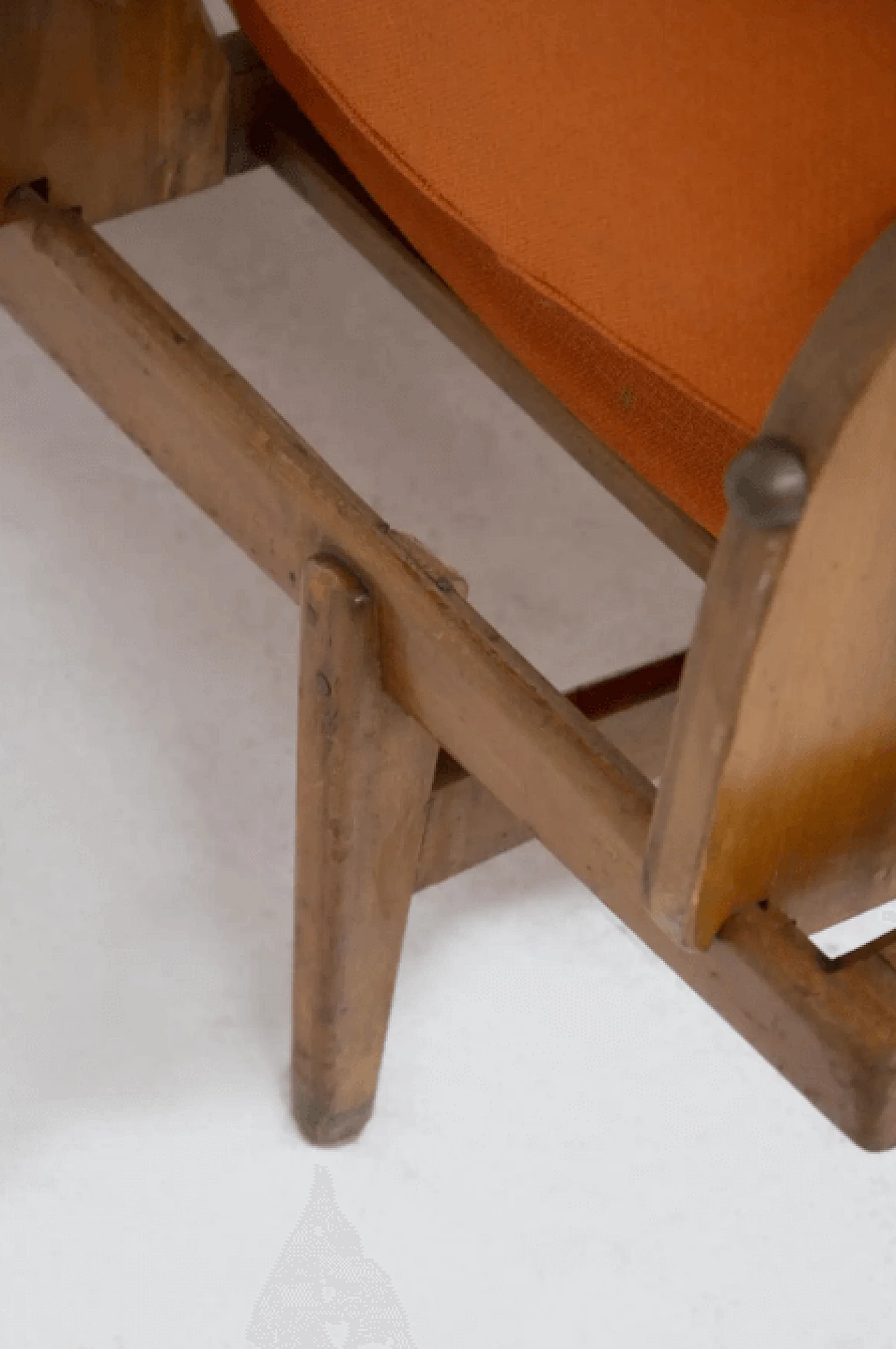 Bench in wood and fabric by Augusto Bozzi for Saporiti, 1950s 8