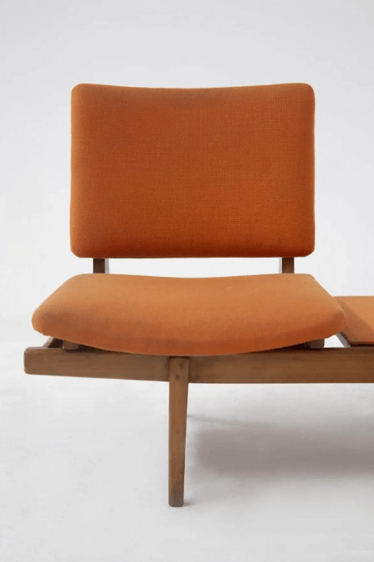 Bench in wood and fabric by Augusto Bozzi for Saporiti, 1950s 15