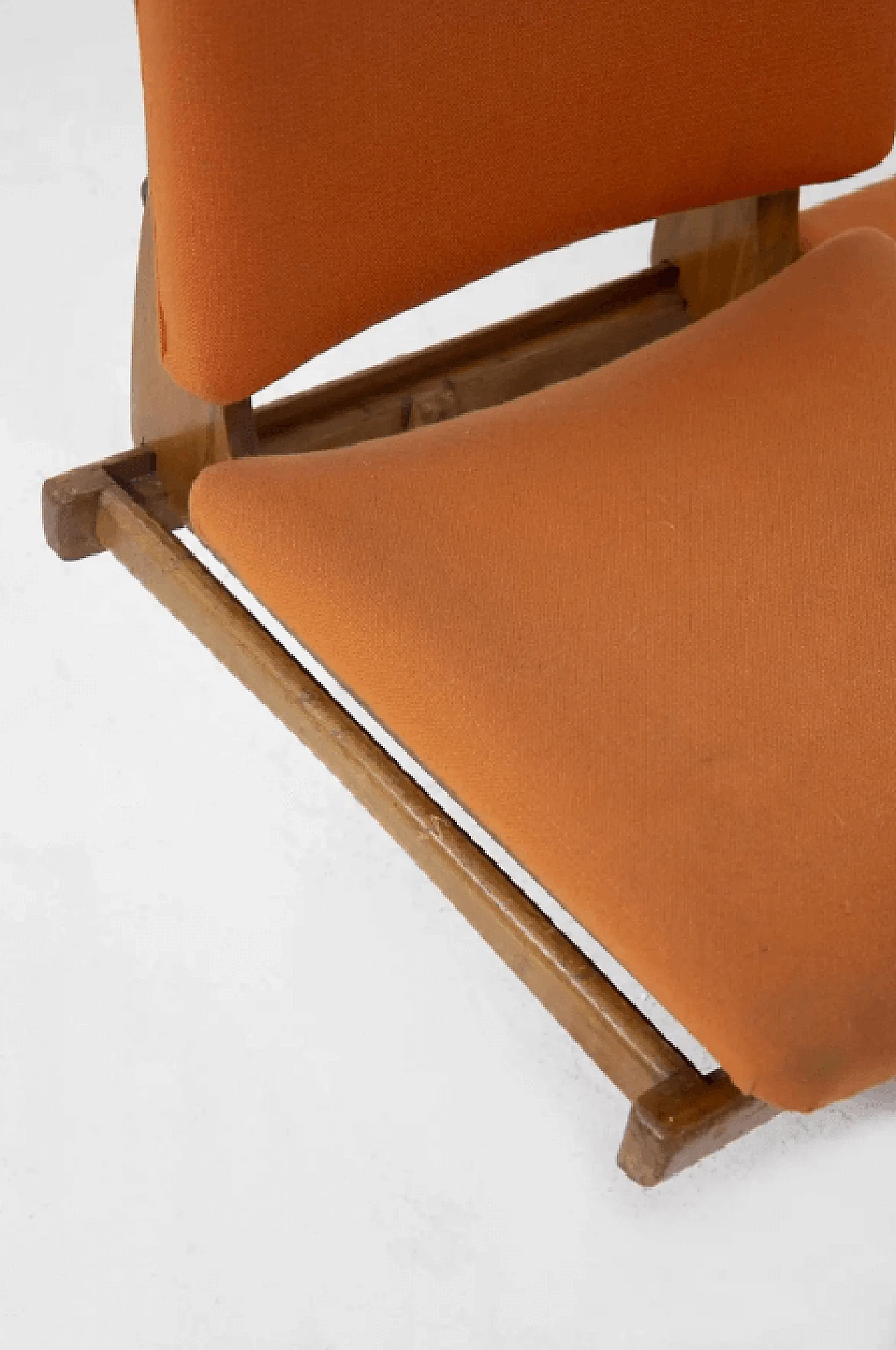 Bench in wood and fabric by Augusto Bozzi for Saporiti, 1950s 18