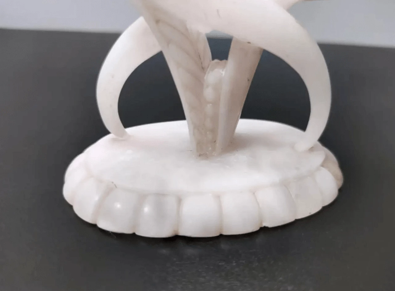 Pair of alabaster and onyx candelabra attributed to Tomaso Buzzi, 1940s 14