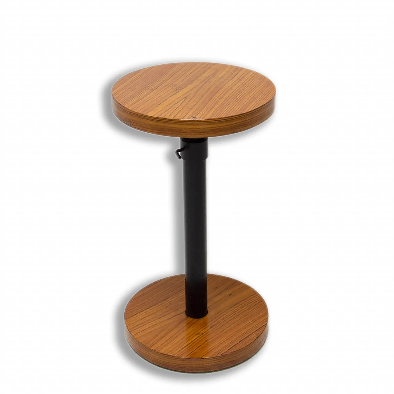 Art Deco style round coffee table in cherry wood, 1930s 1