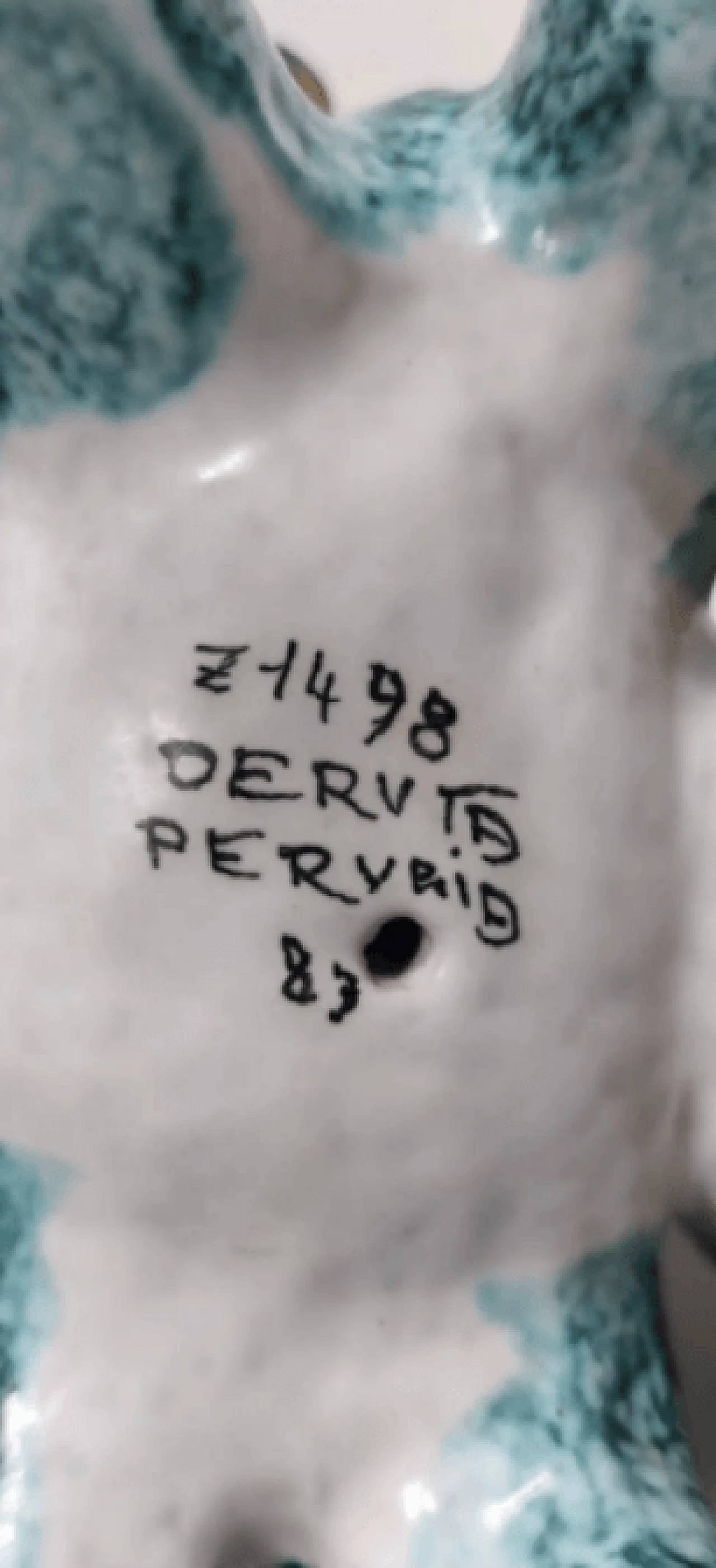 Terracotta donkey-shaped table salt shaker by Deruta, 1980s 15