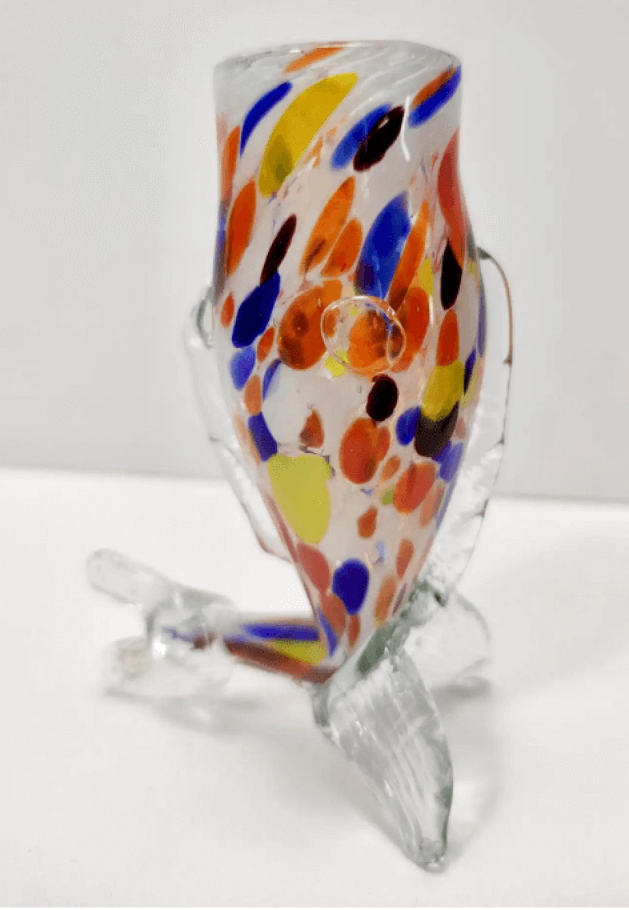6 Multicoloured Murano glass beakers in the style of Fratelli Toso, 1950s 4