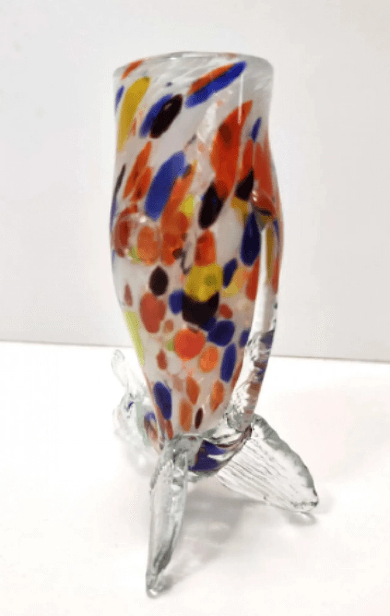 6 Bicchieri in vetro di Murano multicolore attribuibili ai Fratelli Toso, anni '50 5