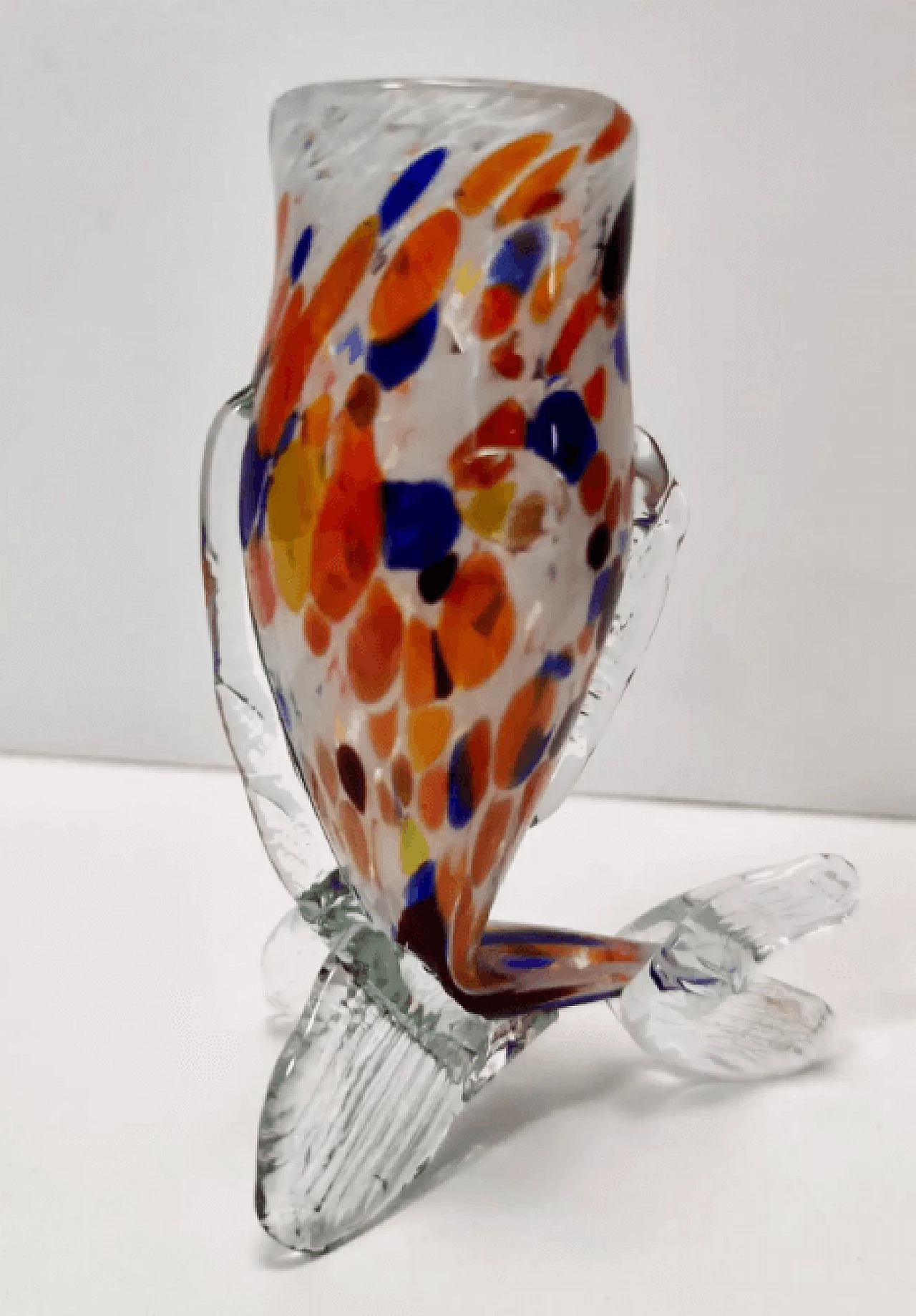 6 Bicchieri in vetro di Murano multicolore attribuibili ai Fratelli Toso, anni '50 6