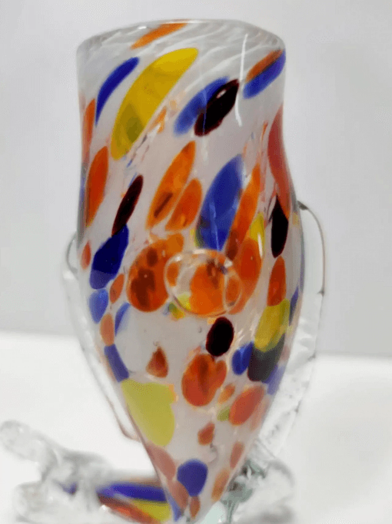 6 Multicoloured Murano glass beakers in the style of Fratelli Toso, 1950s 11