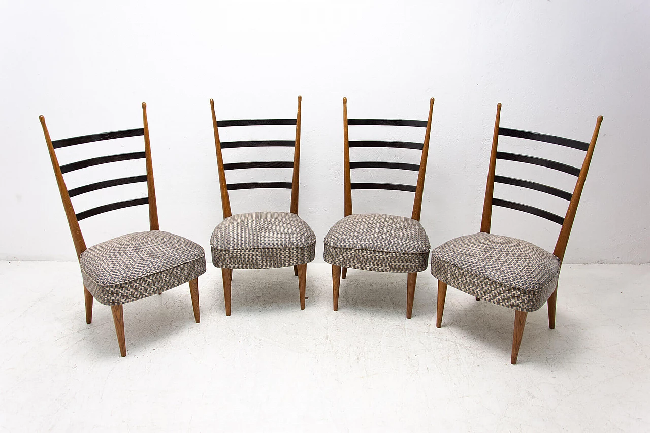 4 Sedie da pranzo di Josef Pehr, anni '40 3