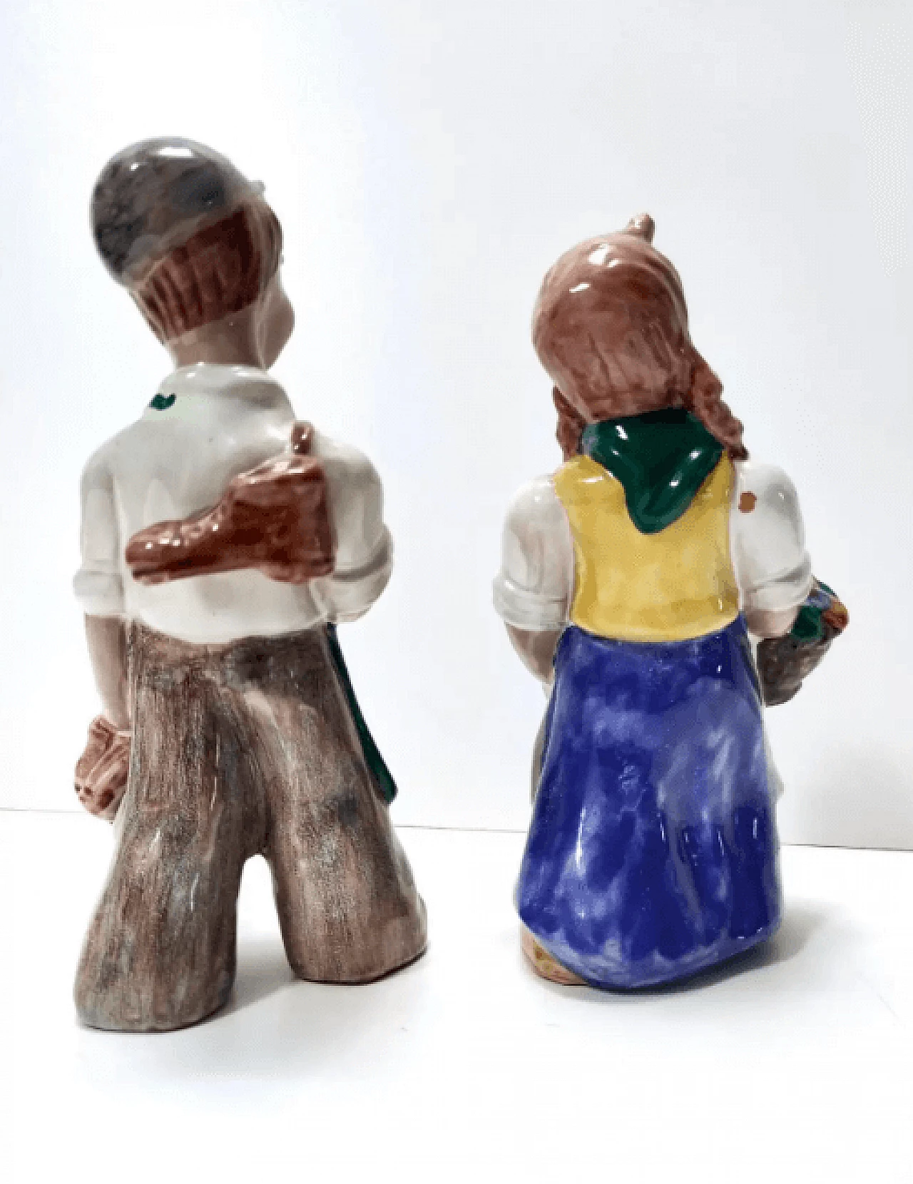 Figure in ceramica smaltata dell'ungherese Maria Rahmer, anni '30 4