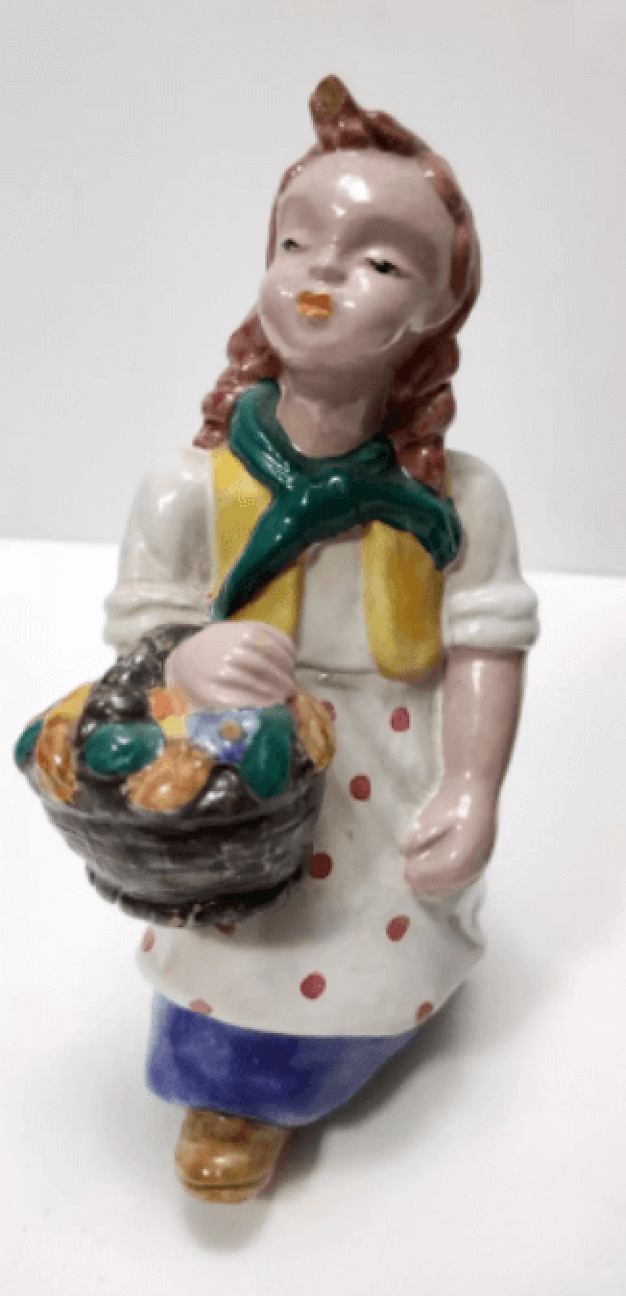 Figure in ceramica smaltata dell'ungherese Maria Rahmer, anni '30 5