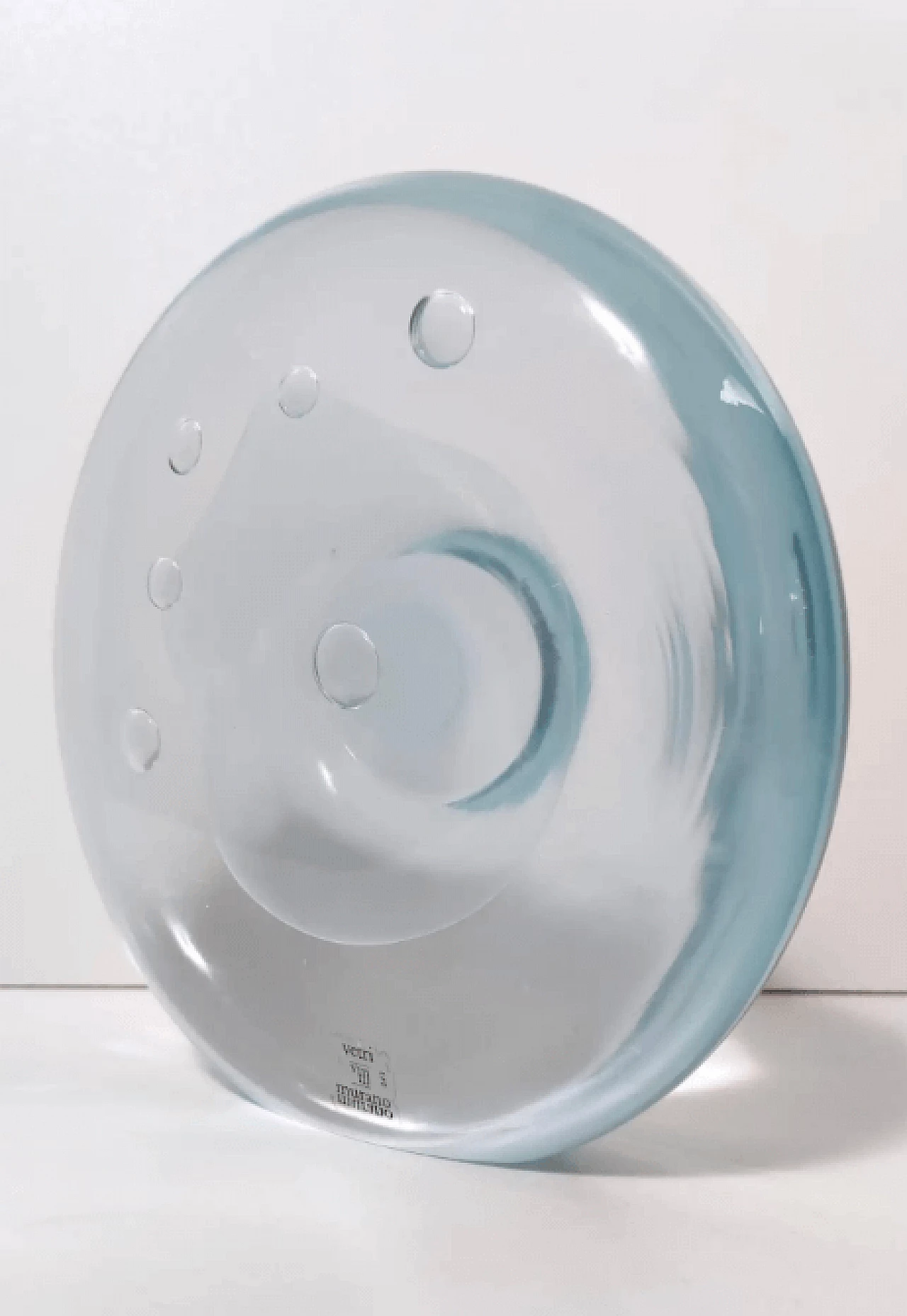 Murano glass round decorative piece by Renato Anatrà, 1980s 3