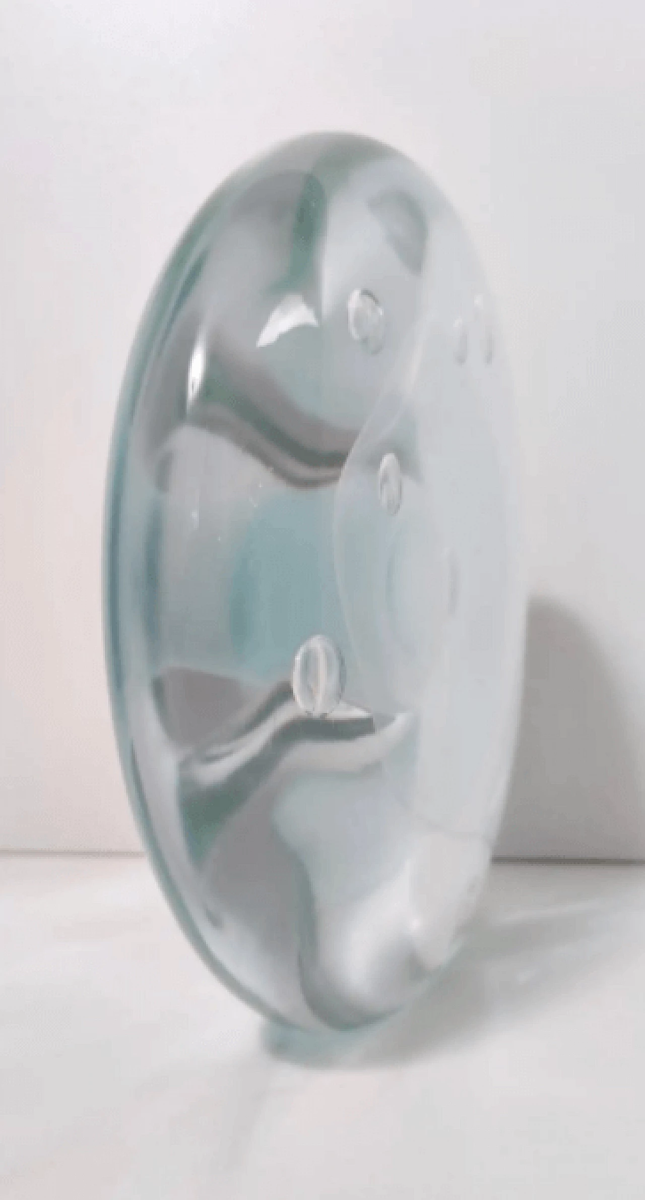 Murano glass round decorative piece by Renato Anatrà, 1980s 8