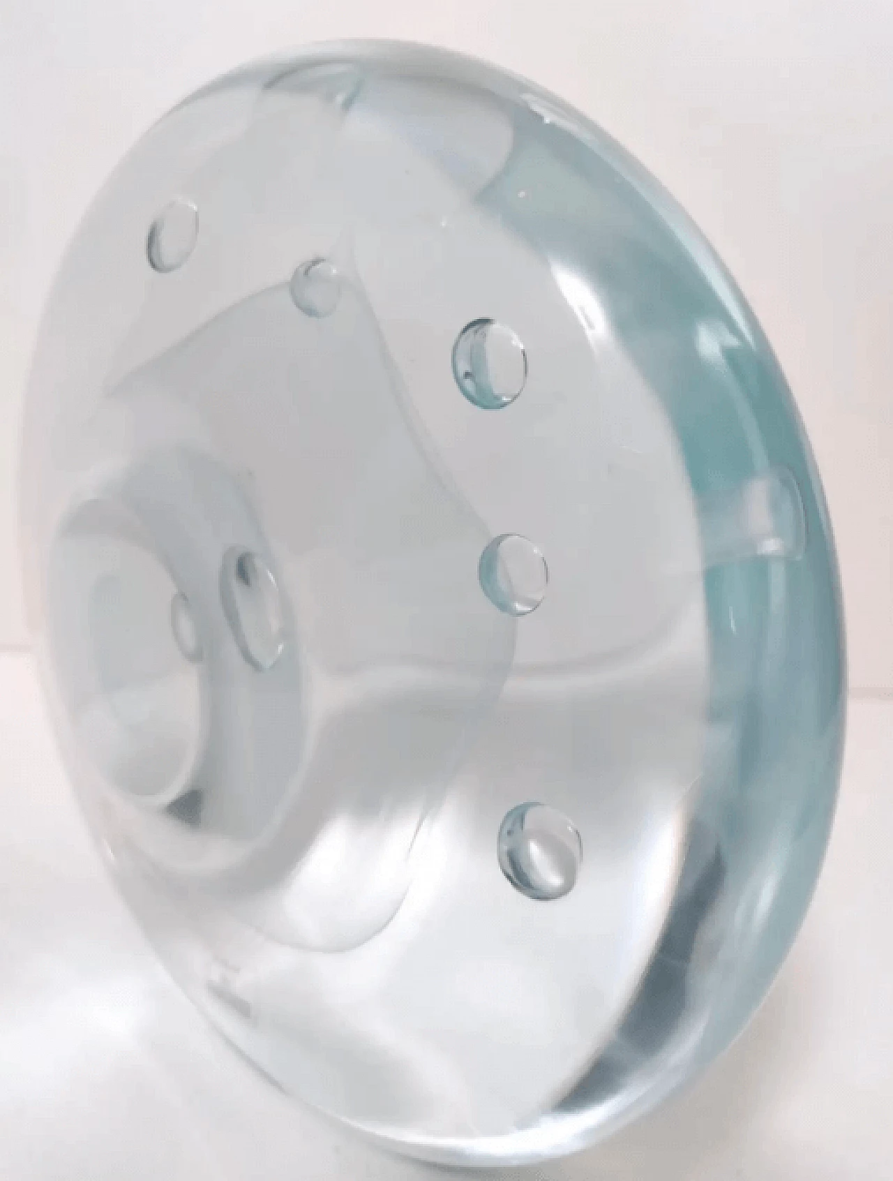 Murano glass round decorative piece by Renato Anatrà, 1980s 11