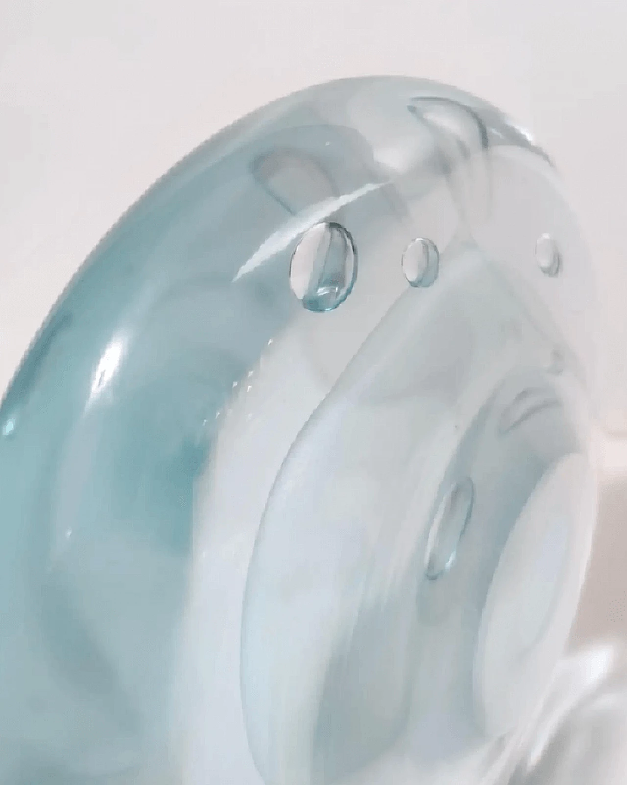 Murano glass round decorative piece by Renato Anatrà, 1980s 13