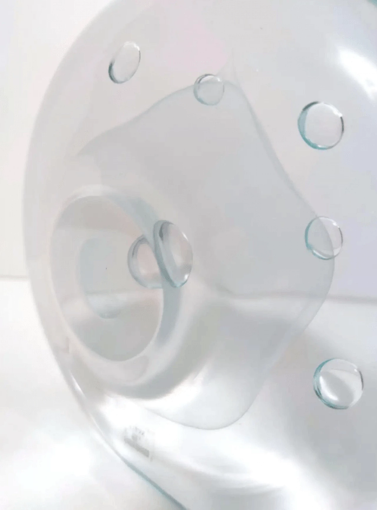 Murano glass round decorative piece by Renato Anatrà, 1980s 14