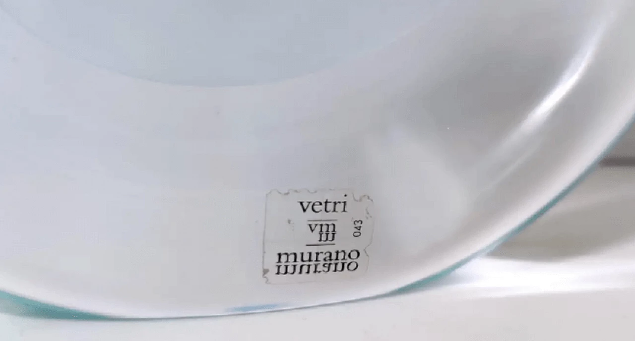 Murano glass round decorative piece by Renato Anatrà, 1980s 17
