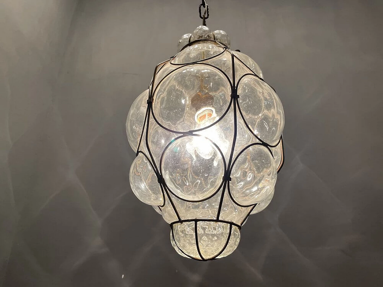 Blown Murano glass chandelier, 1940s 4