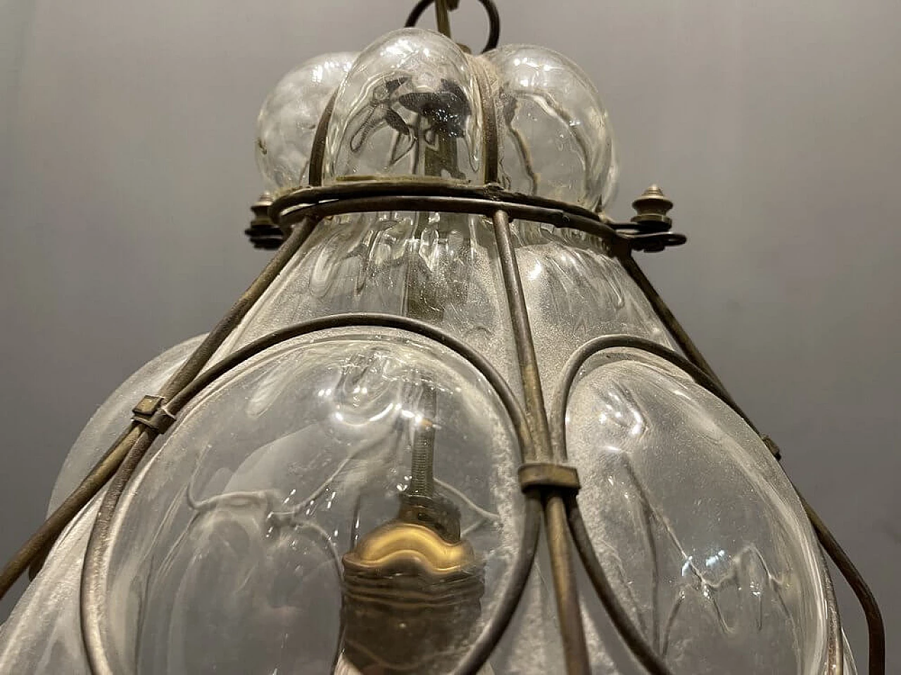 Blown Murano glass chandelier, 1940s 6