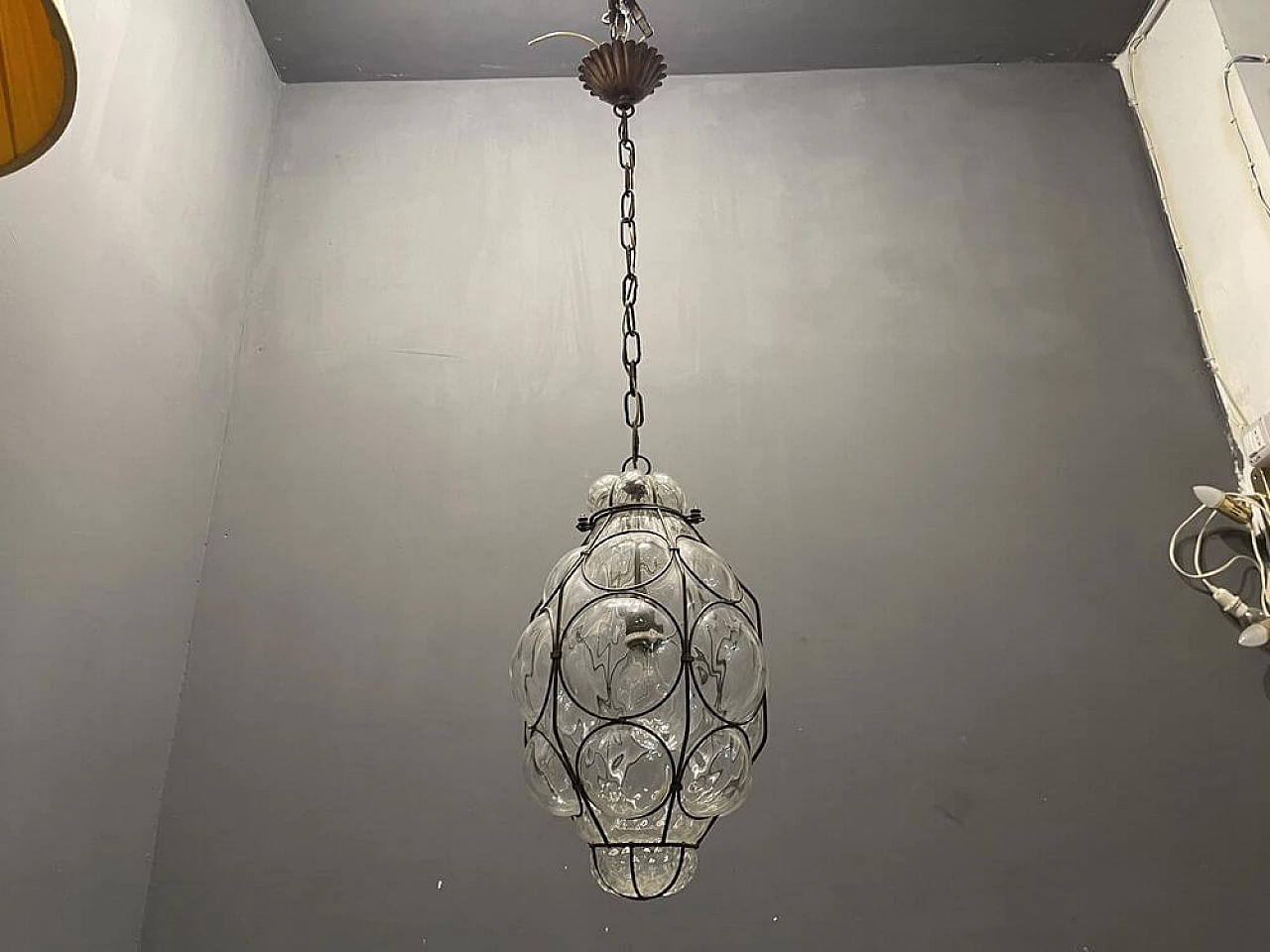 Blown Murano glass chandelier, 1940s 8