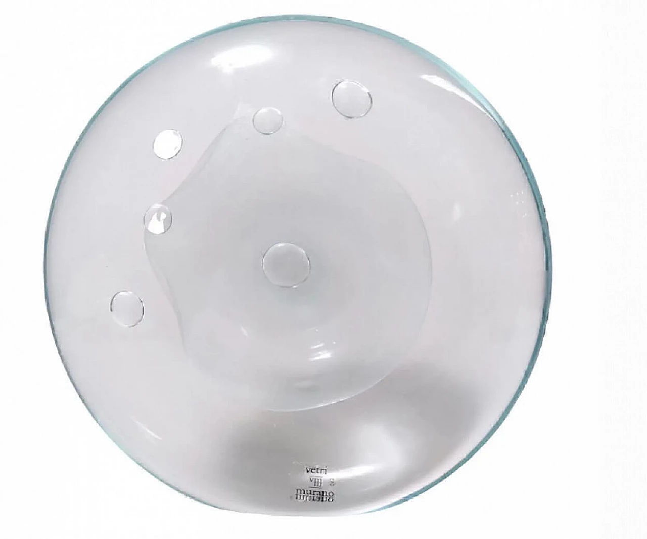 Murano glass round decorative piece by Renato Anatrà, 1980s 19