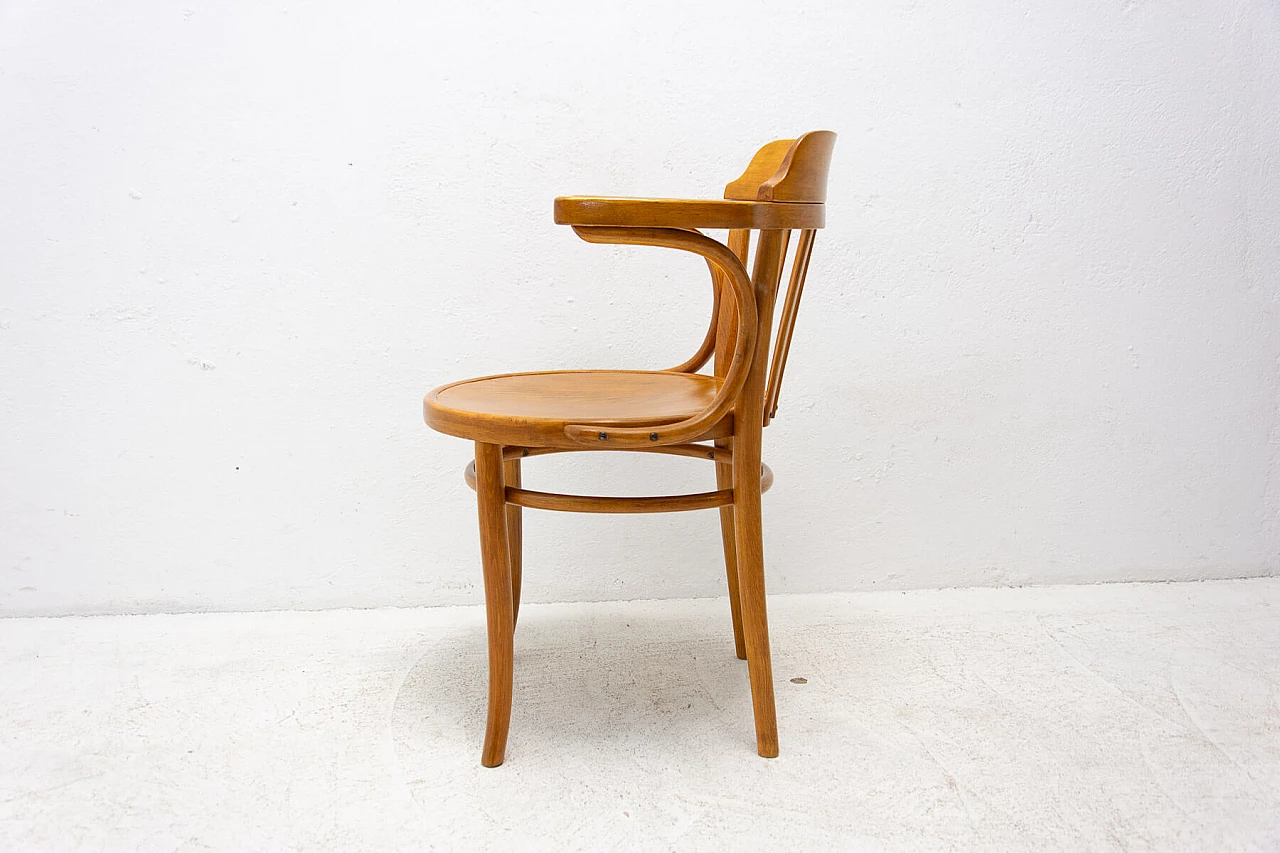 Office chair in wood with Thonet signature, 1930s 5