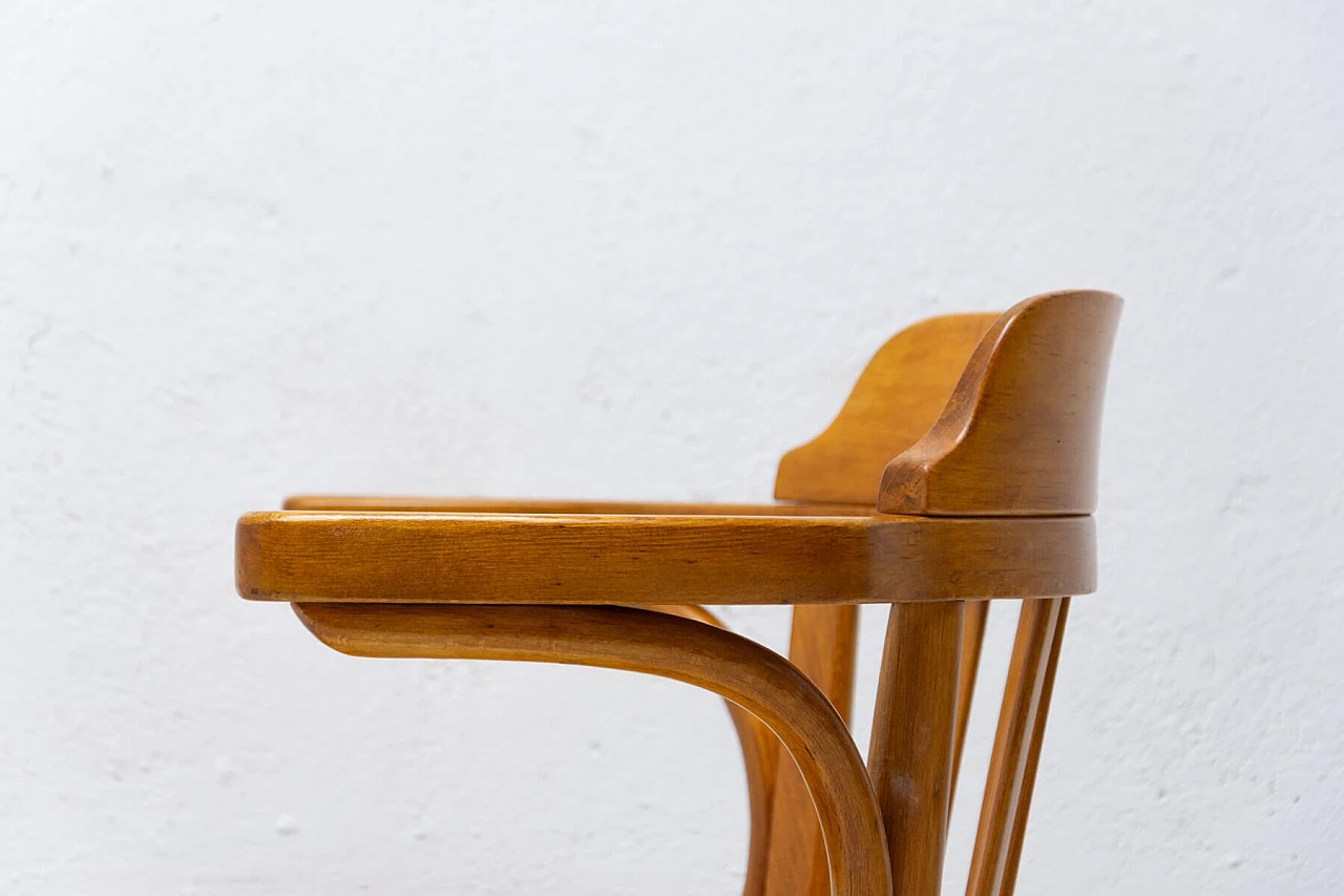 Office chair in wood with Thonet signature, 1930s 7