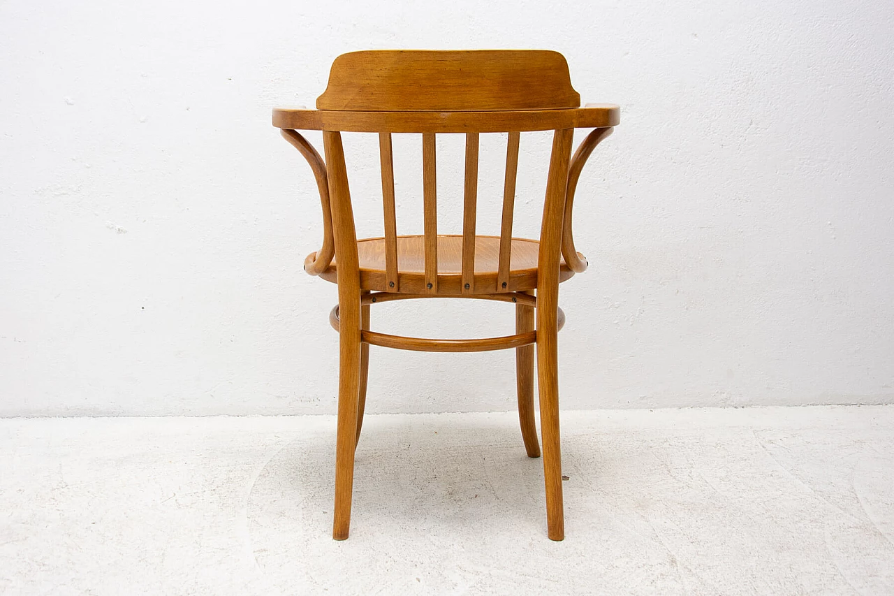 Office chair in wood with Thonet signature, 1930s 8