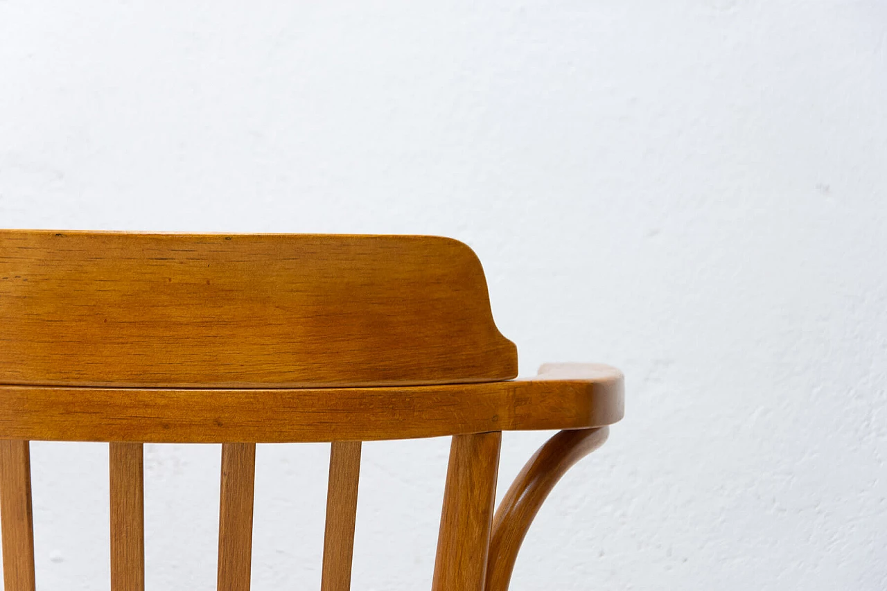 Office chair in wood with Thonet signature, 1930s 10