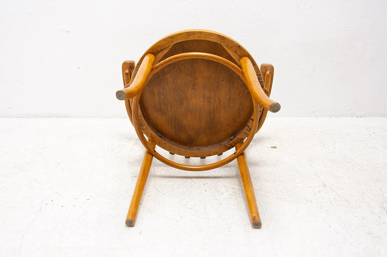 Office chair in wood with Thonet signature, 1930s 11