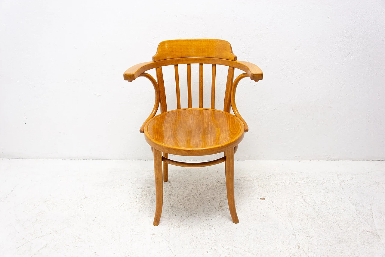 Office chair in wood with Thonet signature, 1930s 14