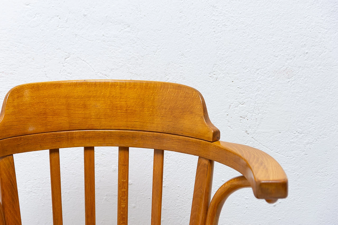 Office chair in wood with Thonet signature, 1930s 15