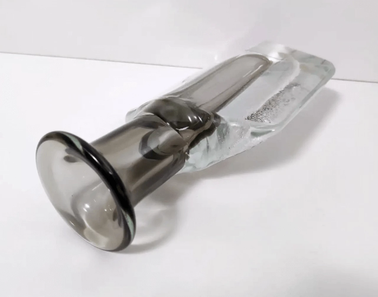 Submerged Murano glass vase by Hora P, 1980s 4