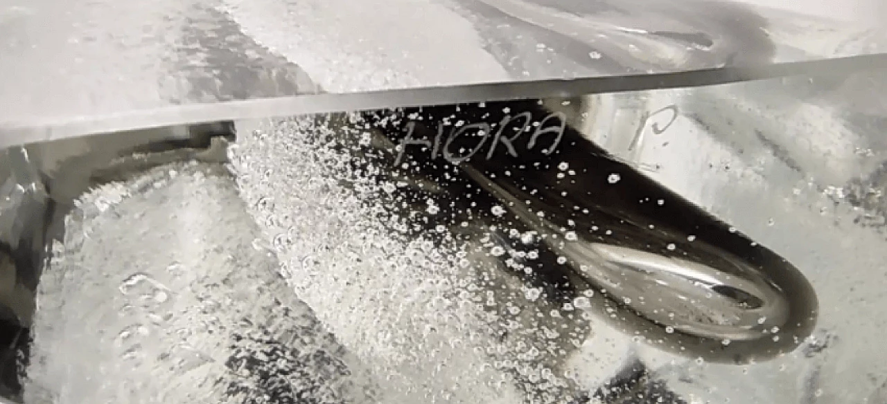 Submerged Murano glass vase by Hora P, 1980s 13