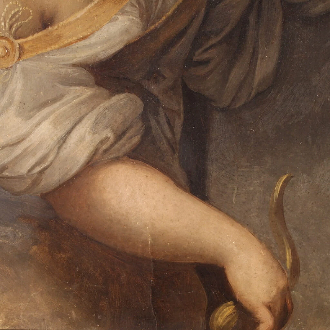 Antique oil painting of Sibyl, 19th century 6